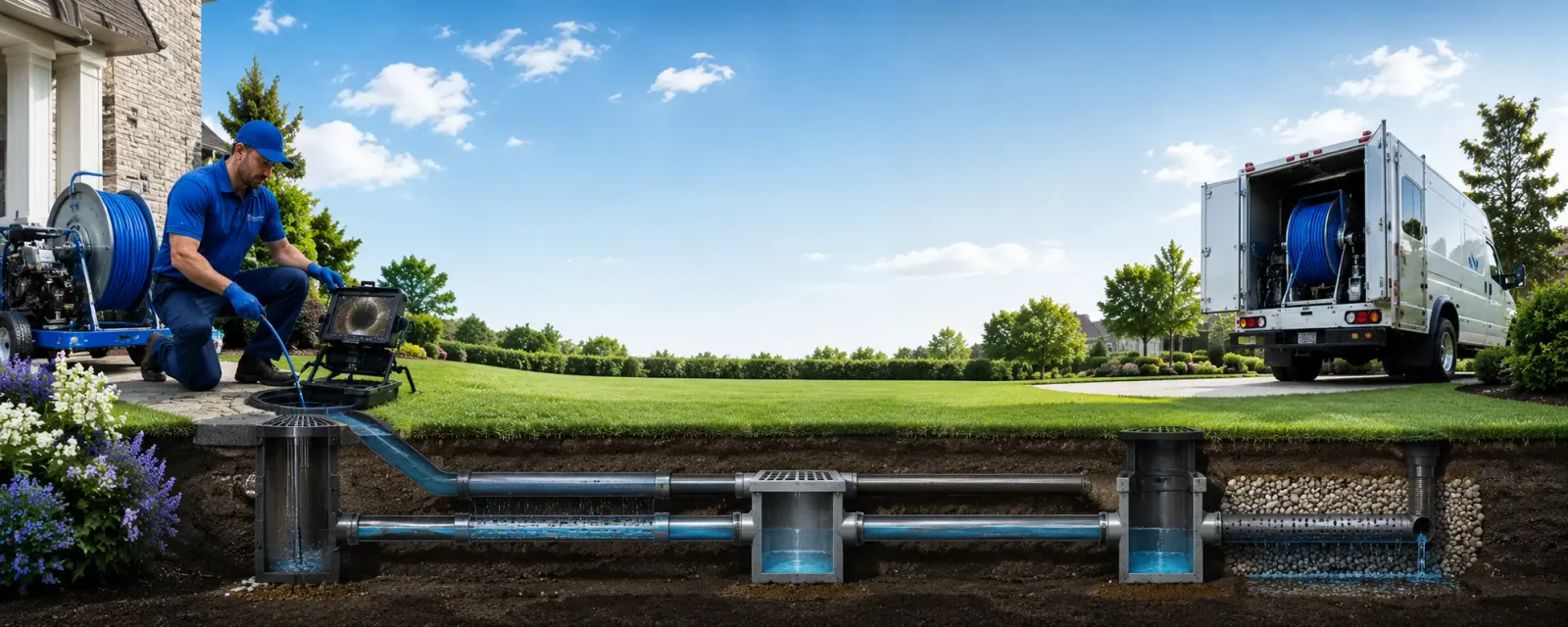 Outdoor drain cleaning information for Chesterfield, NH